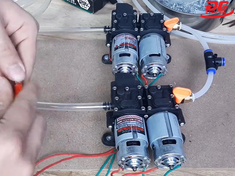 Chế máy rửa xe từ motor 775
