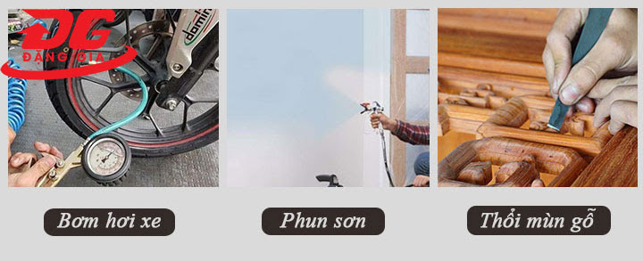 Một số ứng dụng của máy nén khí mini 5kg Puma