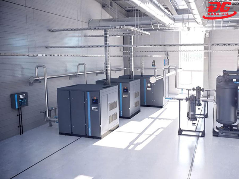 Máy bơm hơi trục vít Atlas Copco có nguồn gốc từ Thụy Điển