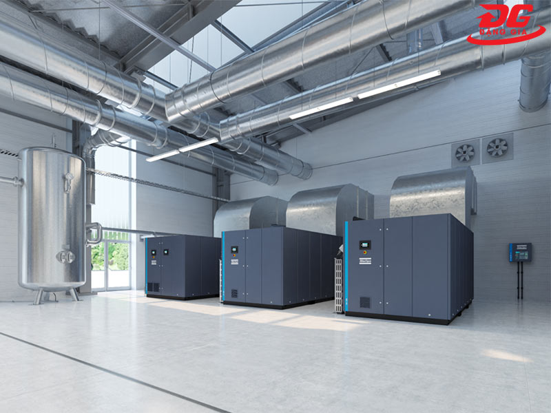 Máy nén khí trục vít ngâm dầu Atlas Copco dòng GA series 138-315 VSD