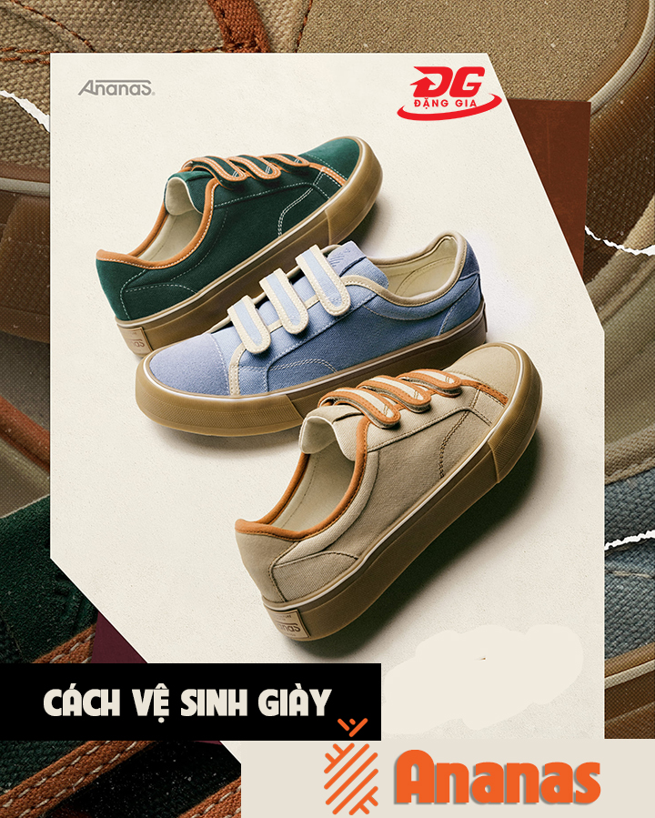cách vệ sinh giày ananas
