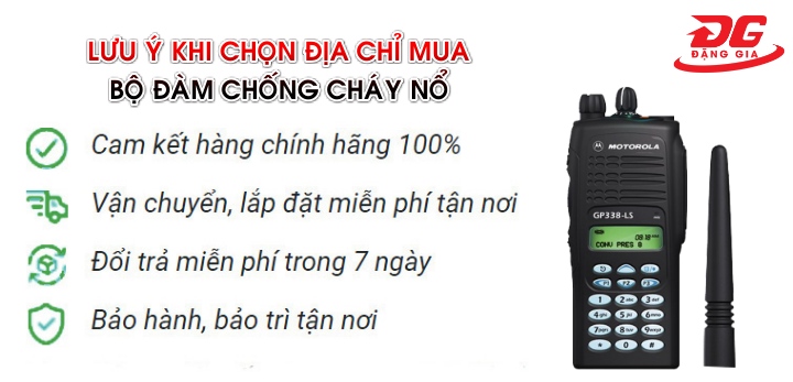 Địa chỉ bán bộ đàm chống cháy nổ chính hãng