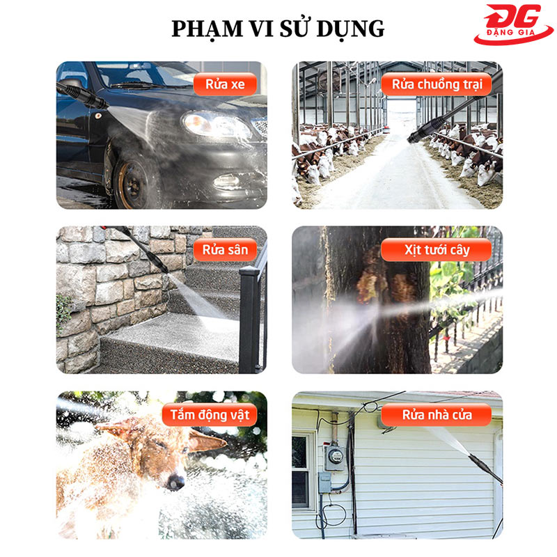 Một số ứng dụng của máy phun rửa cao áp Soeasy
