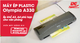 Video máy ép plastic Olympia A330 nhỏ gọn, ép khổ A3, A4 tiện lợi