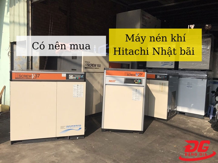 máy nén khí hitachi nhật bãi