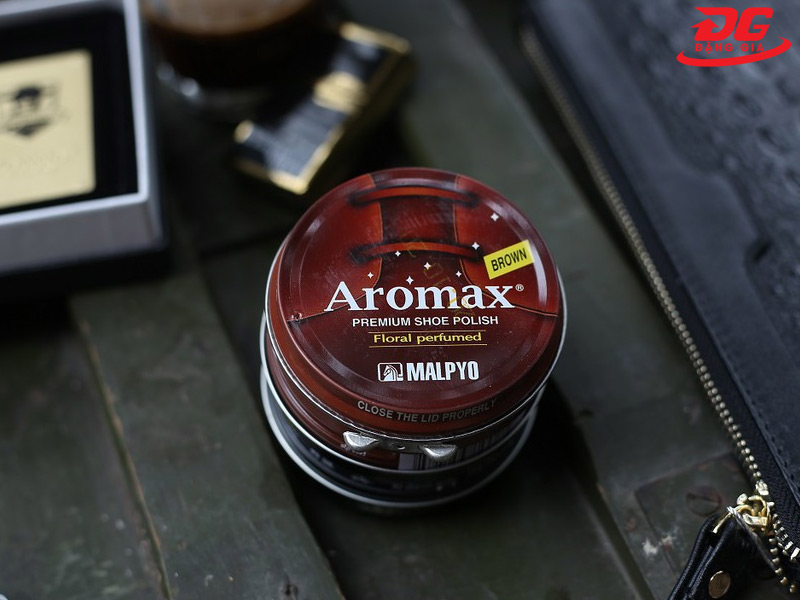 Xi đánh giày da màu nâu Aromax Hàn Quốc