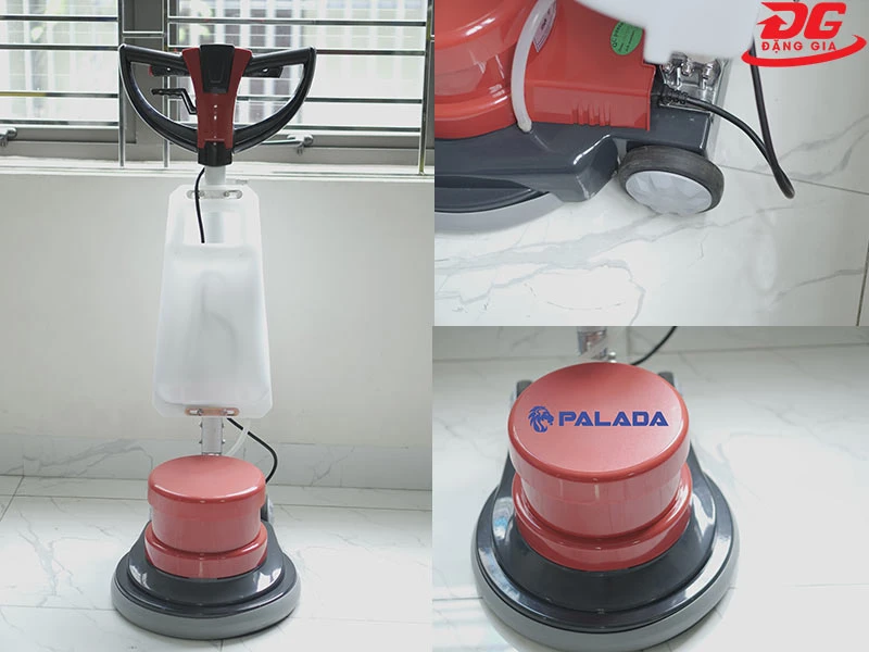Máy chà sàn giặt thảm công nghiệp Palada PD 005 tay cầm cánh bướm