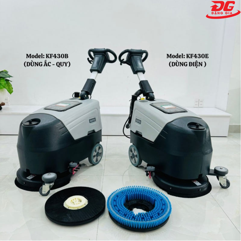 Máy chà sàn liên hợp Kraffer dùng điện và dùng bình acquy