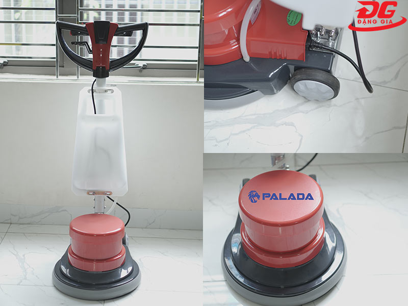 Máy chà sàn giặt thảm công nghiệp Palada PD 005 tay cầm cánh bướm