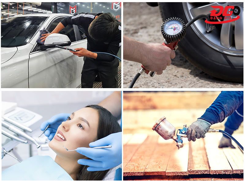 Các ứng dụng của máy bơm hơi Hiroma trong đời sống