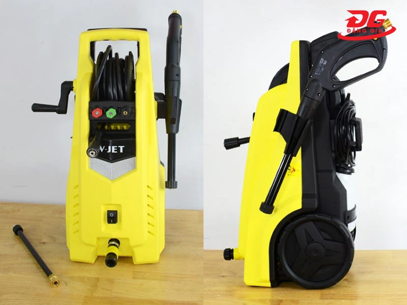 V-Jet VJ120 có tai kéo và bánh xe di chuyển tiện lợi