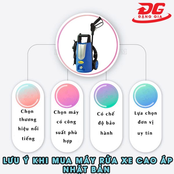 Lưu ý khi mua máy xịt rửa xe cao áp Nhật Bản