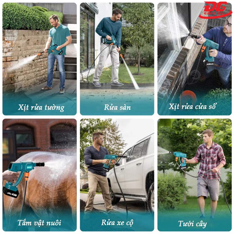 Các ứng dụng của máy xịt rửa xe Makita