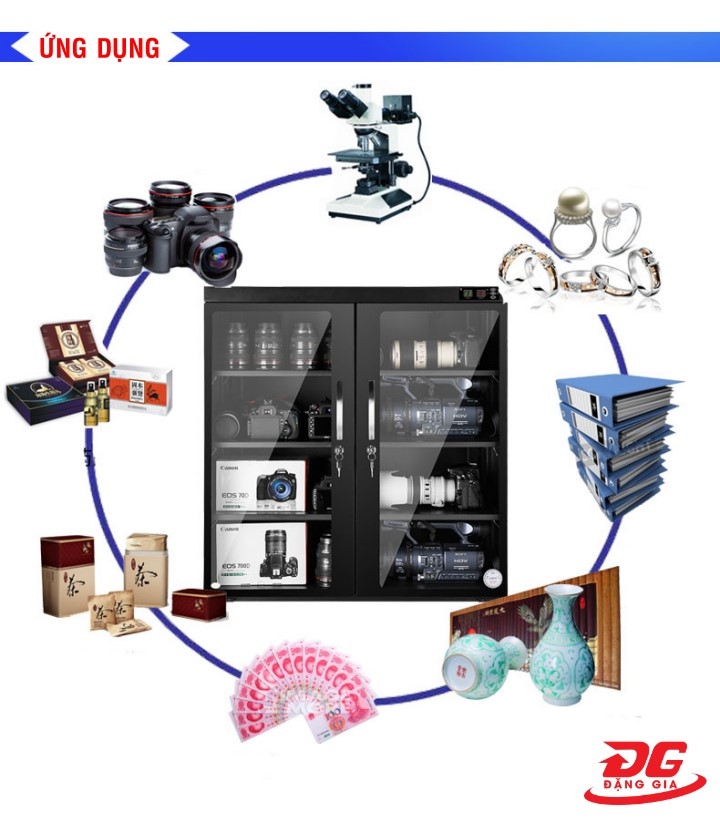 Tủ chống ẩm công nghiệp được sử dụng rộng rãi