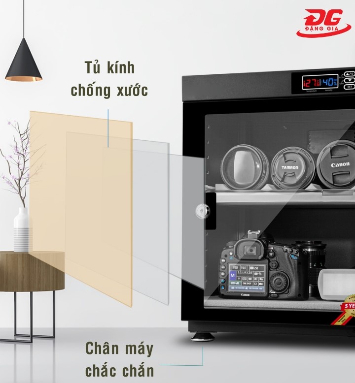Tủ chống ẩm gia đình có thiết kế chắc chắn