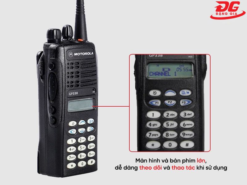 Cách sử dụng bộ đàm Motorola GP338 vô cùng đơn giản