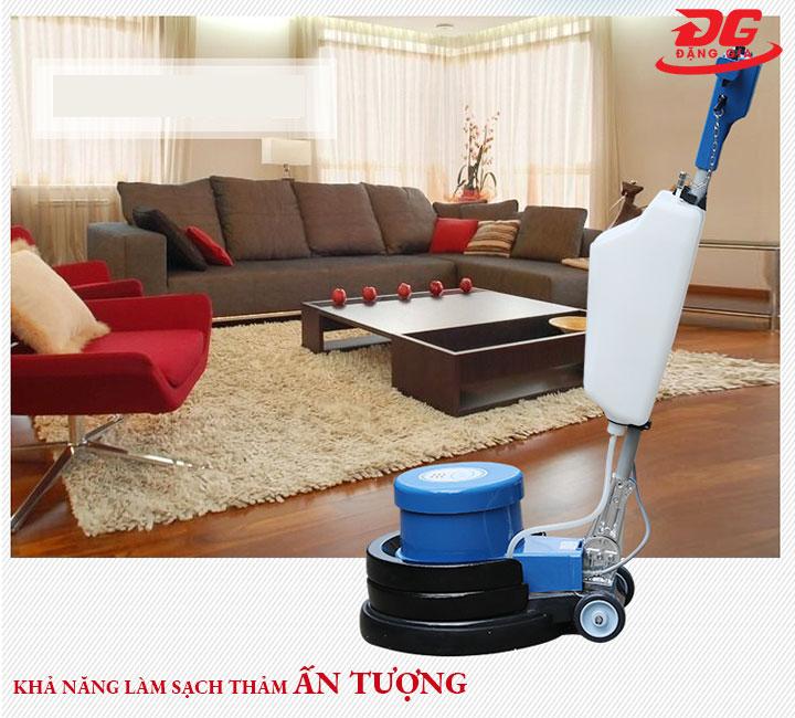 khả năng làm sạch của máy chà sàn Camry