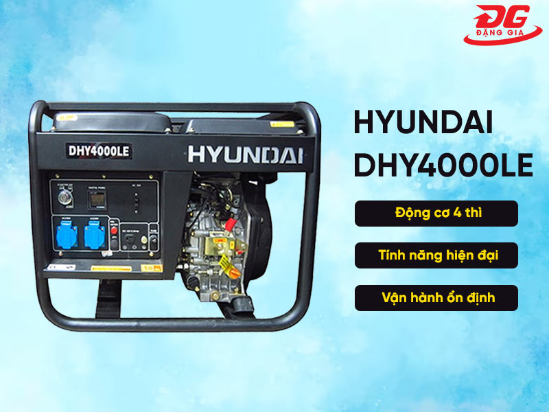 Máy phát điện chạy bằng dầu diesel Hyundai DHY4000LE