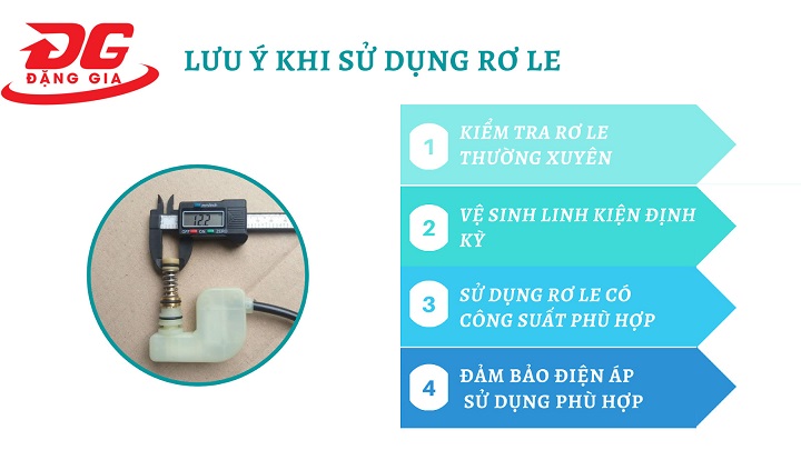 Lưu ý khi sử dụng rơ le máy rửa xe