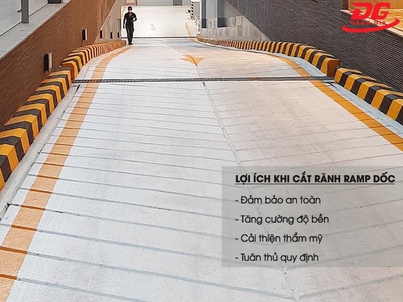 Các lợi ích khi cắt rãnh ramp dốc