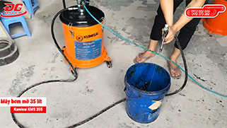 Video bảo hành máy bơm mỡ khí nén Kumisai KMS 35S