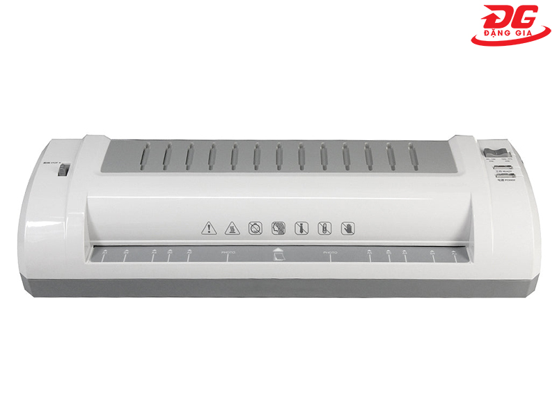 Máy ép plastic Deli E3893 khổ A4 có màu ghi xám