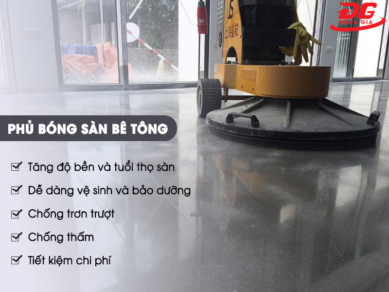 Lợi ích khi phủ bóng cho sàn bê tông