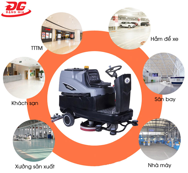 Ứng dụng của máy chà sàn Kumisai
