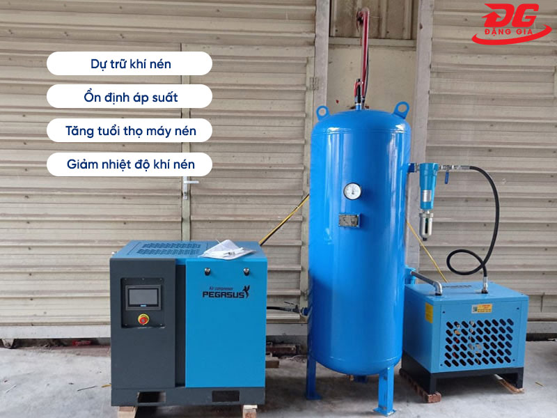 Vai trò của bình tích khí nén trong hệ thống