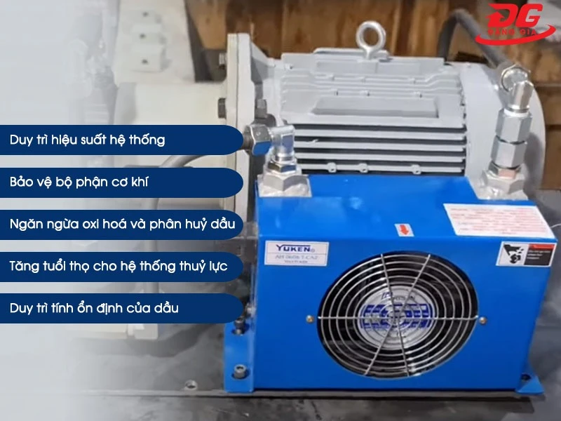 Bộ làm mát dầu thuỷ lực bằng nước: Vai trò, ứng dụng