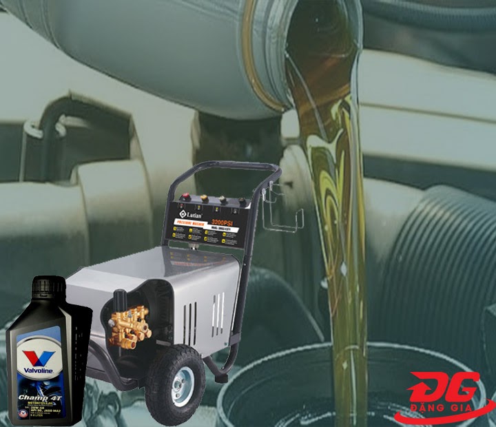 Thay dầu thường xuyên cho máy xịt rửa cao áp