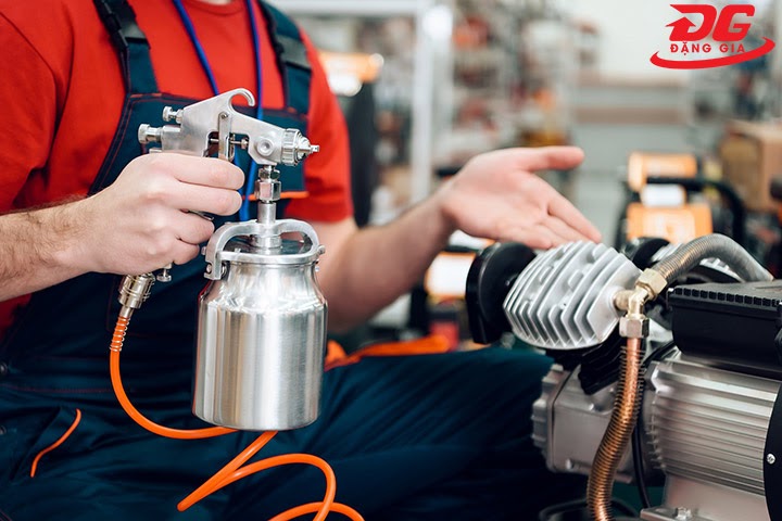 Máy nén khí phun sơn cầm tay