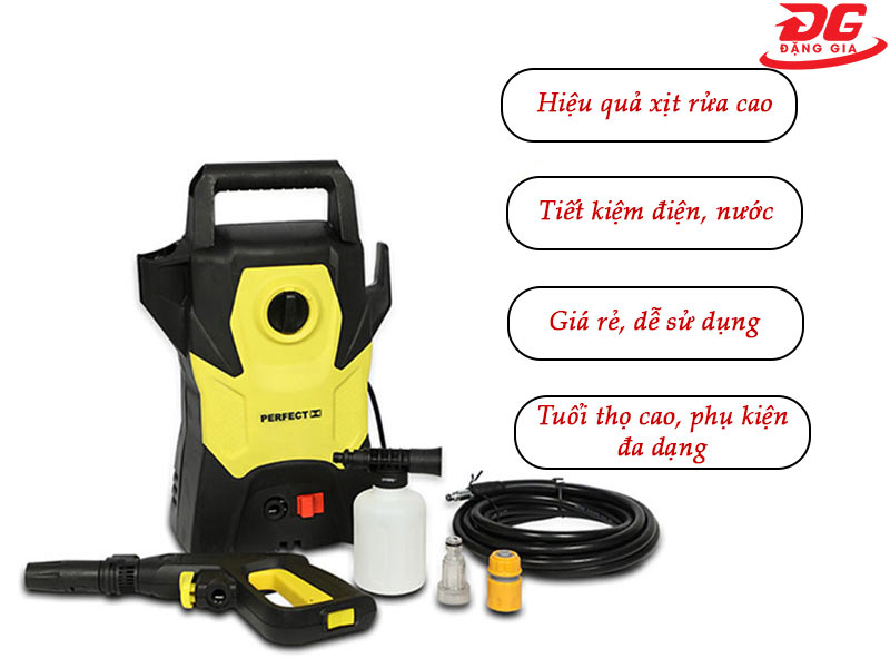 Các ưu điểm giúp máy phun rửa xe Perfect chinh phục người dùng