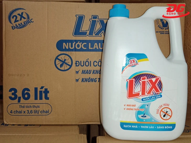 Nước lau sàn Lix chất lượng, an toàn x2 độ đậm đặc