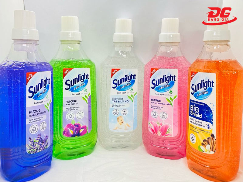 Các phiên bản mùi hương của nước lau sàn nhà thơm Sunlight