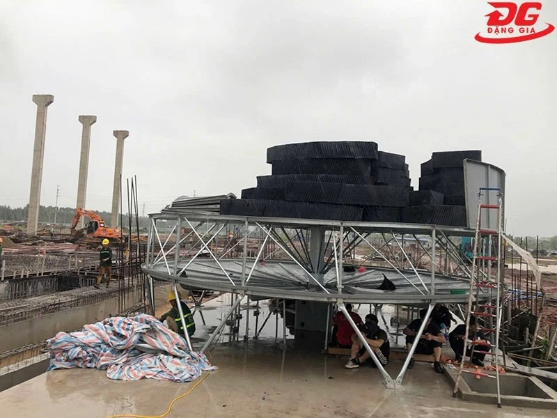 Đặng Gia thi công dự án lắp đặt tháp giải nhiệt Kumisai 1000RT tại Bắc Giang