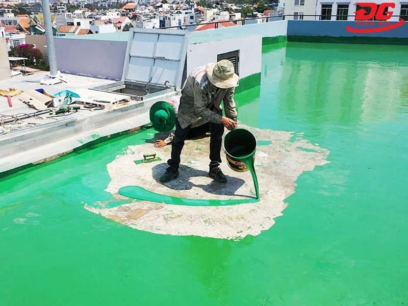 Dùng sơn Epoxy để chống thấm sàn mái