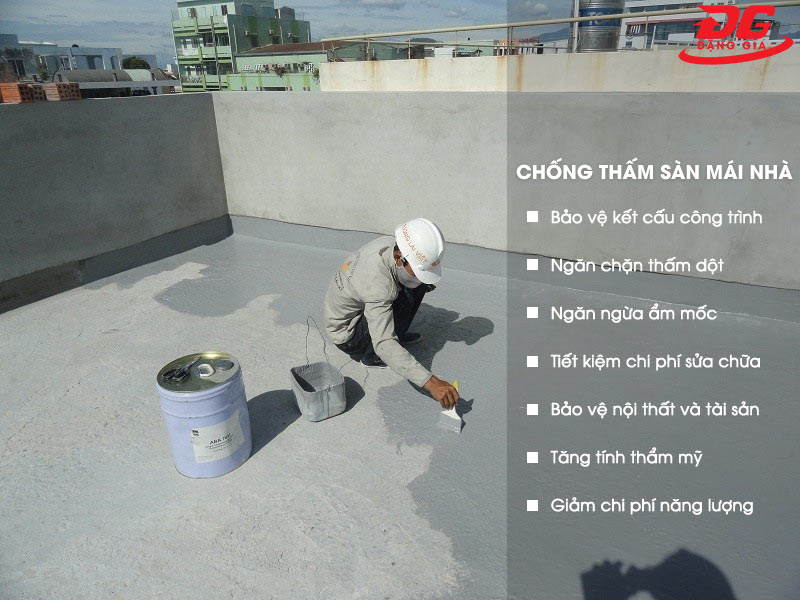 Chống thấm sàn mái mang tới nhiều lợi ích
