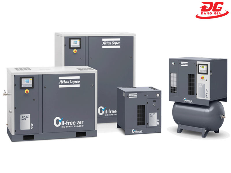 Máy nén khí trục vít Atlas Copco chính hãng bền bỉ, giá tốt