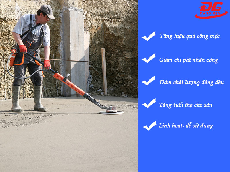 Máy xoa nền bê tông cầm tay mini giá rẻ nhất T02/2025