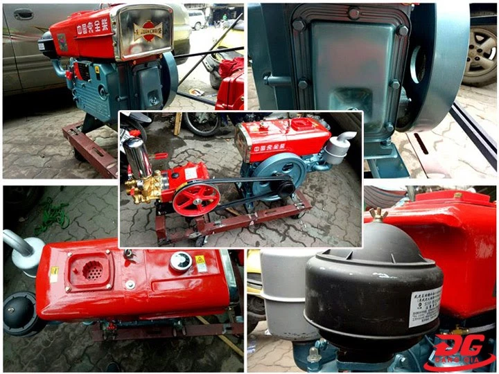 Máy xịt rửa dây đai đầu nổ Diesel HL120