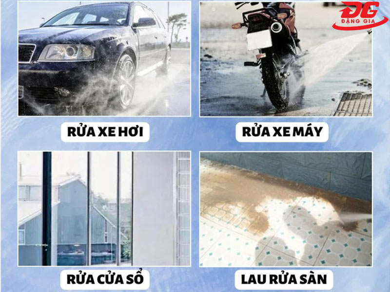 Một số ứng dụng phổ biến của máy bơm rửa 3HP