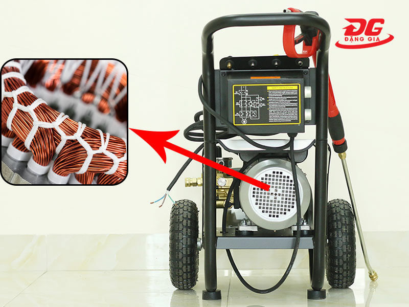 Sử dụng motor dây đồng hoạt động mạnh mẽ