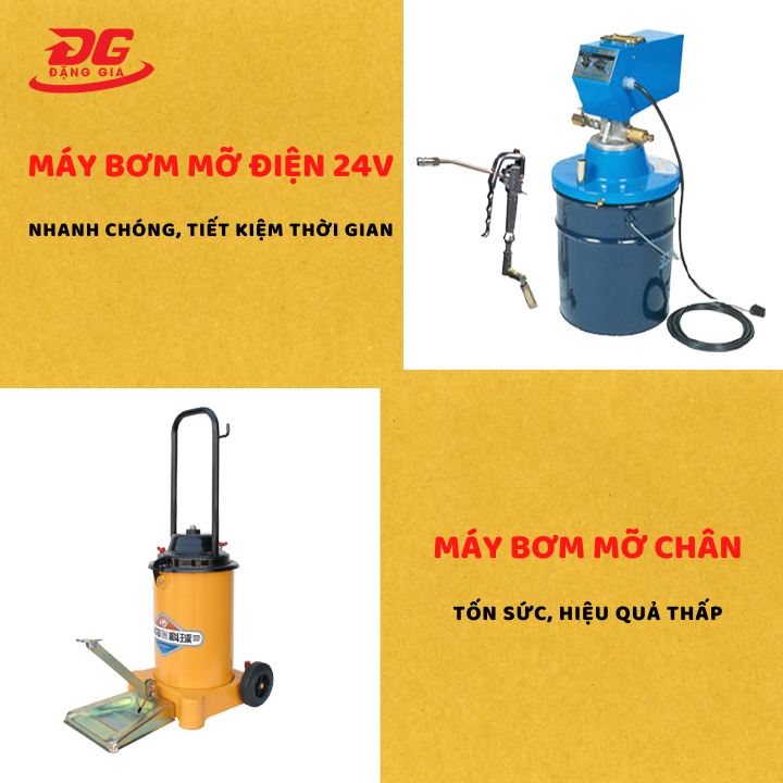 Máy bơm mỡ bằng điện 24V 