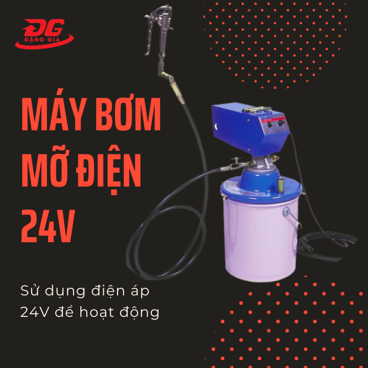 Máy bơm mỡ điện 24V 