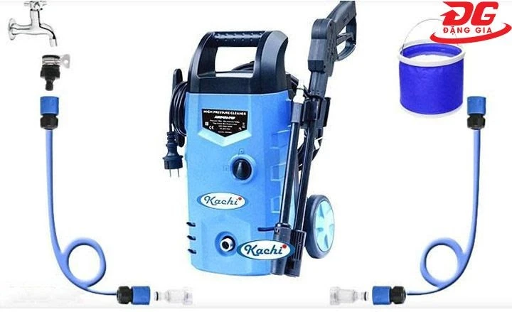 Máy rửa xe Kachi MK70 có khả năng hút nước từ xô chậu
