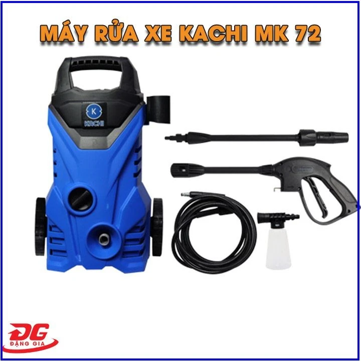 Máy rửa xe Kachi MK72 được trang bị đầy đủ phụ kiện
