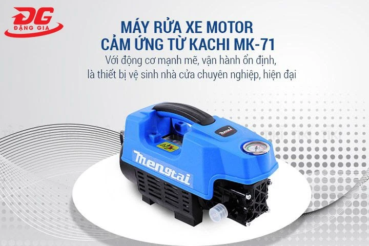 Máy rửa xe Kachi MK71 có thiết kế nhỏ gọn