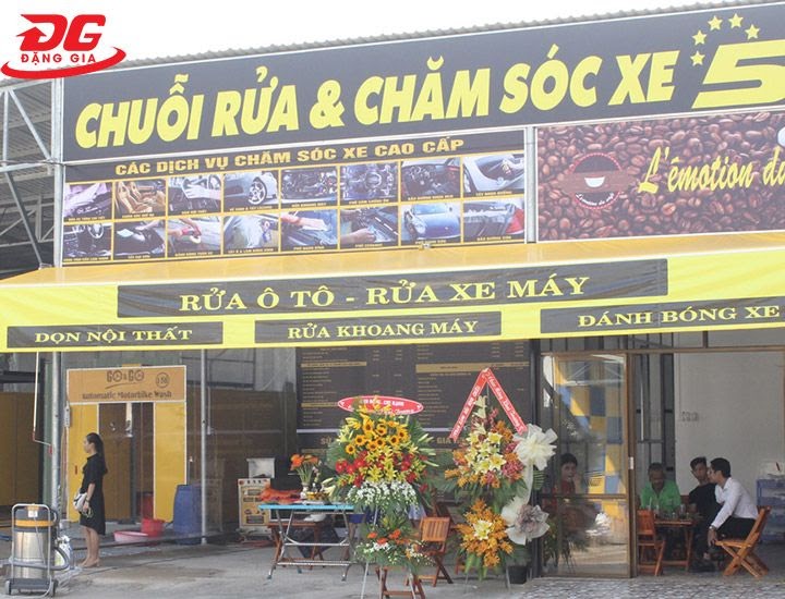 Mặt bằng mở tiệm rửa xe cần rộng rãi thoáng đãng