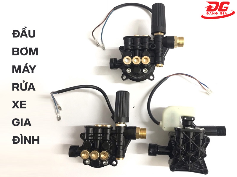 Đầu bơm máy xịt rửa xe mini gia đình